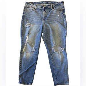 Old Navy • OG Straight • Super Slim Pockets • Distressed • Denim